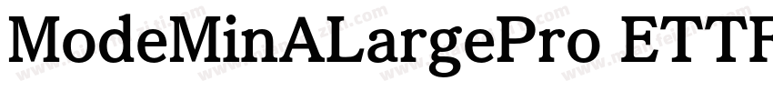 ModeMinALargePro ETTF字体转换
